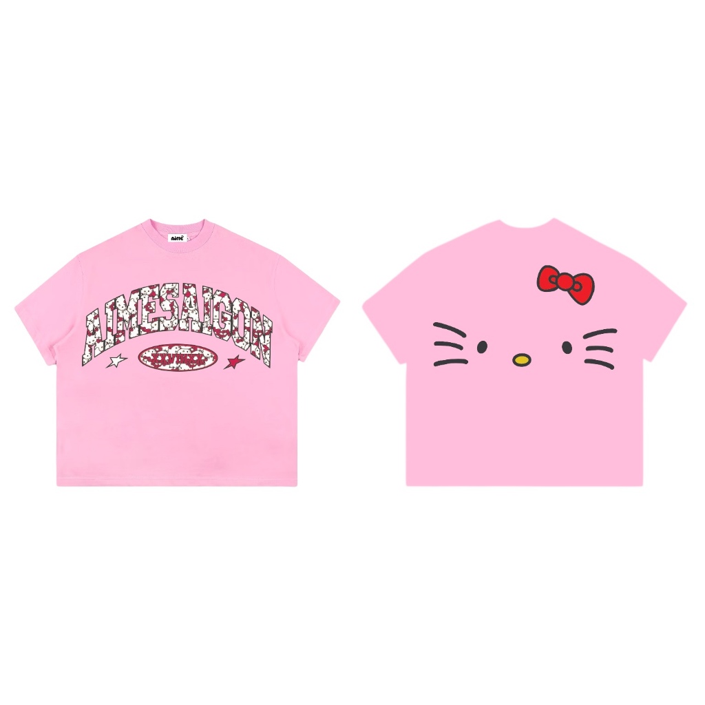 [Ver3] Áo Thun Boxy AIMÉ Cotton Cổ Tròn Nam Nữ "AIMESAIGON XXVIIIXX" Áo Phông Nữ Form Rộng Nữ Mùa Hè Kiểu Đẹp Nam Nữ | BigBuy360 - bigbuy360.vn