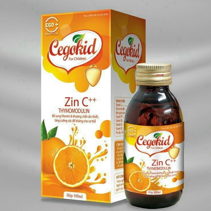 CEGOKIDS ZINC SIRO TĂNG ĐỀ KHÁNG CHAI 125ML Cegokid