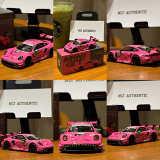 Xe MiniGT Porsche 911 GT3 R #80 2023 IMSA ViRginia Roxy AO Racing ( newseal, bản BOX )