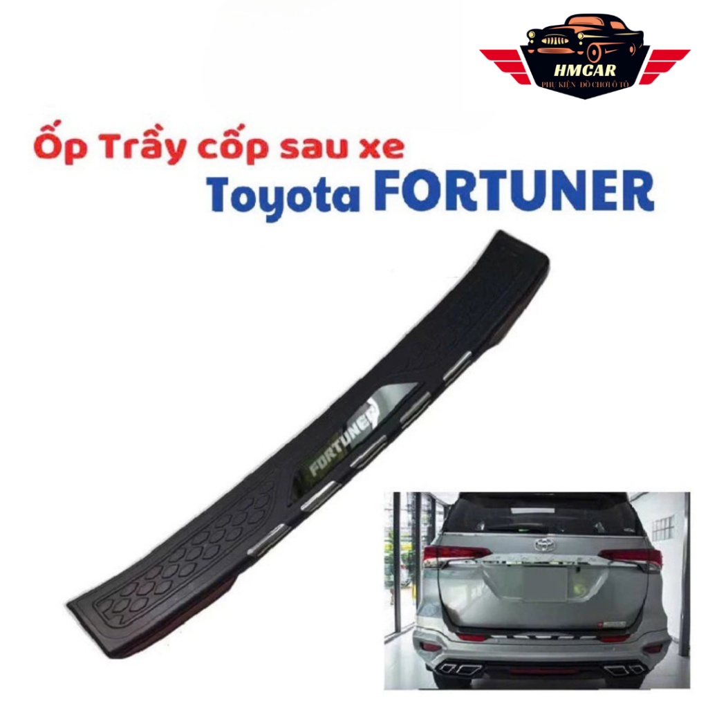 Ốp Chống Trầy Cốp Sau Toyota Fortuner 2009–2025