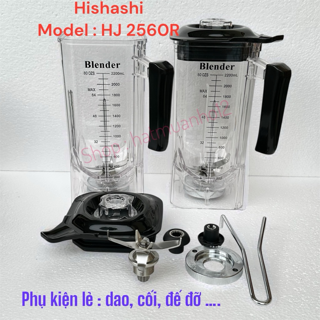 phụ kiện lẻ, cối, dao , nắp Máy Xay Công Nghiệp HISHASHI HJL - 2560R