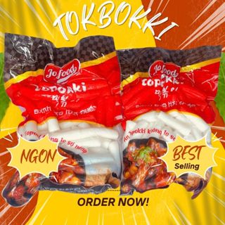 1kg Bánh gạo tokbokki Hifood ĐỎ mềm, dẻo - nguyên liệu làm bánh gạo sốt, chiên lắc, chấm sốt