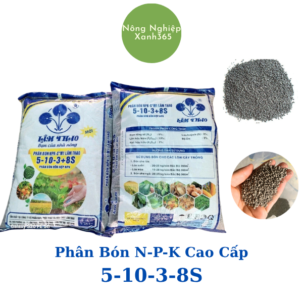 1Kg Phân Bón NPK Lâm Thao Cho Cây Ăn Quả, Cây Cảnh, Hoa Và Rau Màu, Phân Bón Thúc Đẻ Nhánh NPK