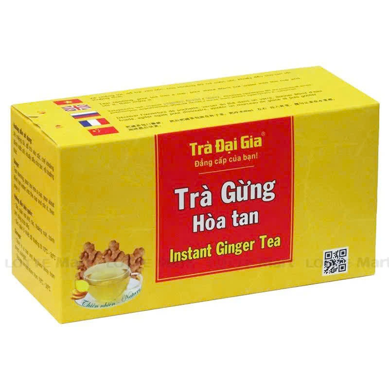 Trà Gừng hoà tan (hộp 20 gói x 5g) - Trà Đại Gia