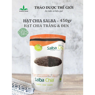 [Chính Hãng] Hạt Chia Salba Trắng & Đen 450gr - nguyên liệu nhập khẩu chính ngạch, giấy công bố đầy đủ.