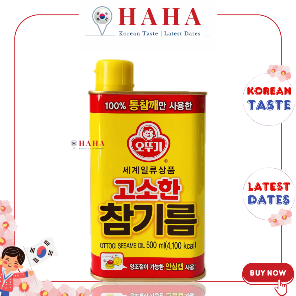 Dầu Mè Rang Ottogi Hàn Quốc [오뚜기] 고소한 참기름 500ml | sieuthiHAHA