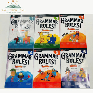 Sách - GRAMMAR RULES TRỌN BỘ 6 QUYỂN - IN ĐEN TRẮNG
