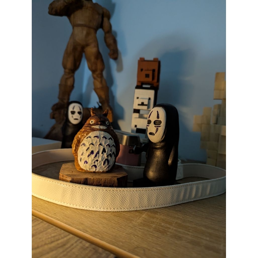 Totoro mô hình gỗ, Ghibli, Anime, mô hình