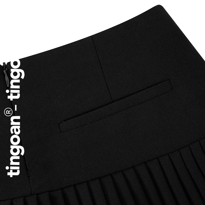 TINGOAN® X KOL- Chân váy cạp lửng thêu chữ "TINGOAN" xếp ly tingoan | BigBuy360 - bigbuy360.vn