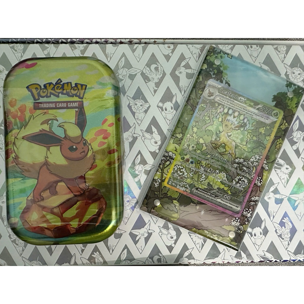 Hộp Prismatic Evolutions mini tin lẻ Pokemon TCG chính hãng