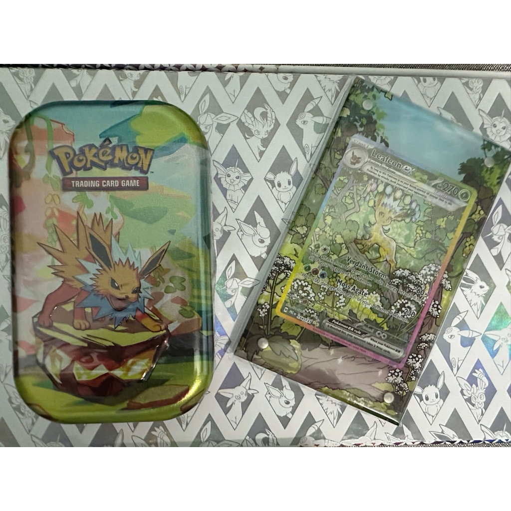 Hộp Prismatic Evolutions mini tin lẻ Pokemon TCG chính hãng