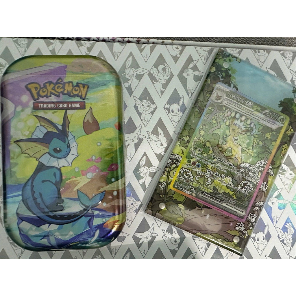 Hộp Prismatic Evolutions mini tin lẻ Pokemon TCG chính hãng