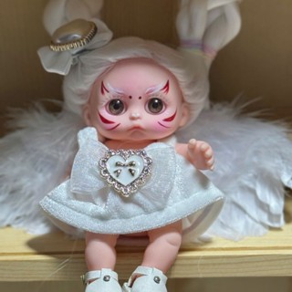   Mẫu mới Tặng vòng  Búp bê hồ ly 5in-12cm đã làm tóc vẽ hoạ tiết xinh xắn   ko có quần áo  