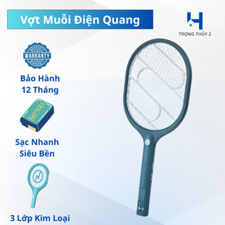 Vợt Muỗi Điện Quang ĐQ EMR09 GW - An Toàn Chống Giật, Xả Nhanh 5s, Lưới Bền Chống Gỉ, BH 12 Tháng
