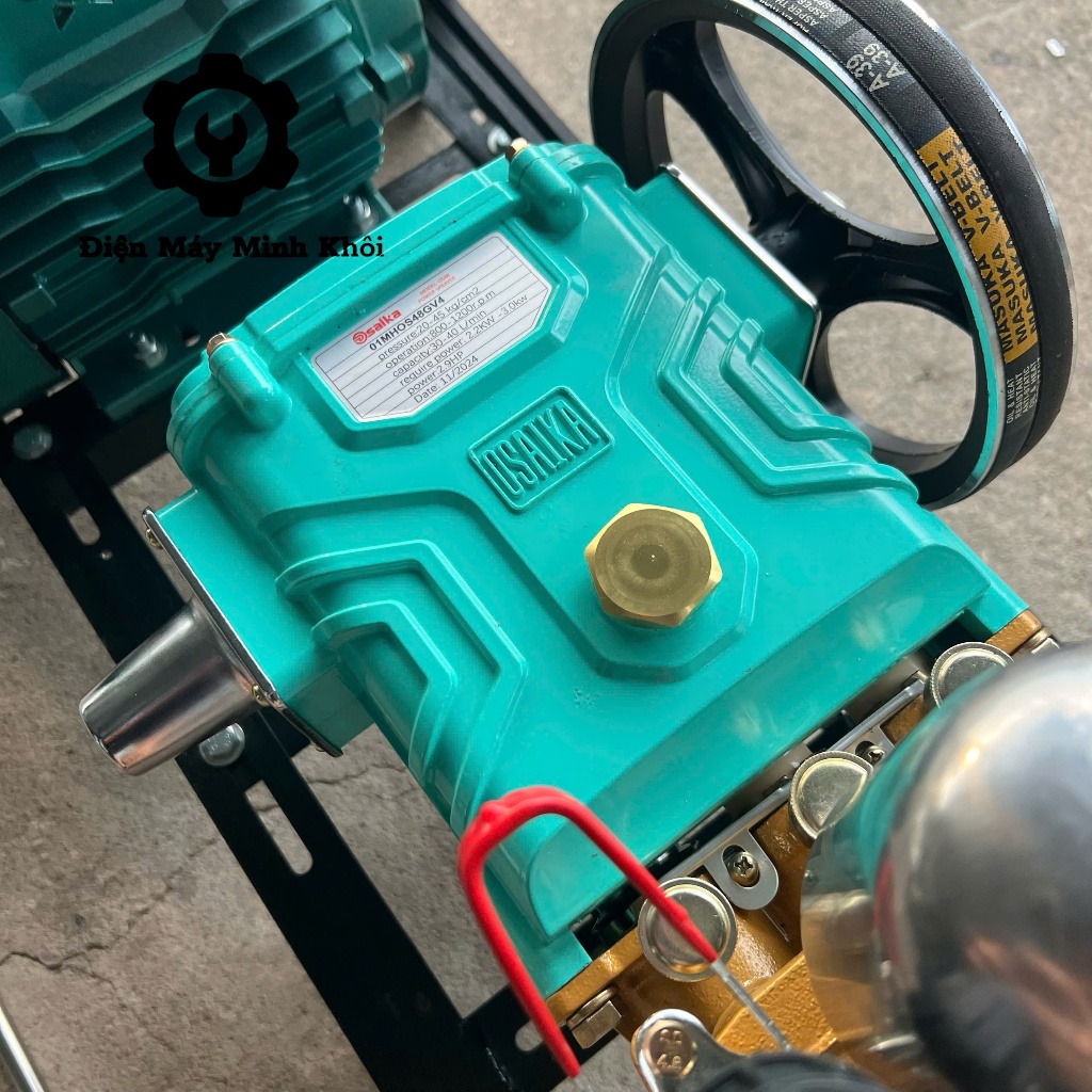 [Dây 20M] Bộ máy rửa xe áp lực ty sứ 2.9HP Osaika môtơ 3, 4HP dây đồng|Máy rửa xe công nghiệp cao áp | BigBuy360 - bigbuy360.vn