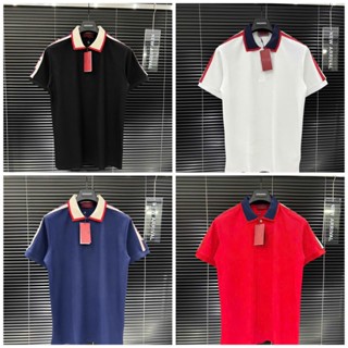 Áo polo GCC phối cổ thêu chữ vai thiết kế hot trend Nam nữ New 2025