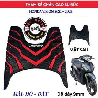 Thảm Để Chân Cao Su Cho Vision 2014–2025 – Lót Sàn Chống Trượt, Dày Đẹp, Gắn Vừa, Dễ Vệ Sinh