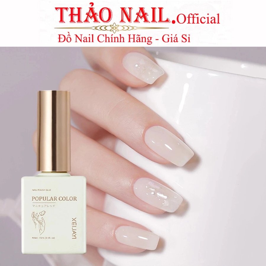 Sơn trắng thạch nước gạo G012 XEIJAYI Chính Hãng sơn móng tay siêu xinh