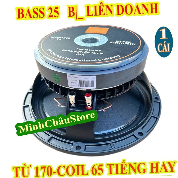 LOA BASS 25 JB TỪ 170 COIL 65 KHUNG NHÔM CAO CẤP - GỒM 1 LOA