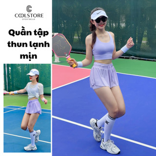 Set Quần váy running áo đúc tập pickleball, tennis, quần vợt, Set tập thể thao ngoài trời năng động trẻ trung tôn dáng