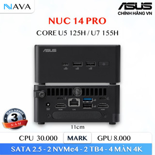 Mini PC ASUS NUC 14 PRO Intel AI Core Ultra 7 155H U5 125H NUC14RVH Revel Canyon RNUC14RVHU700001I