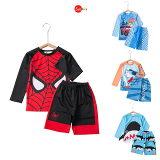 Đồ bơi bé trai Sunkids, đồ bơi cho bé size 2-12, bộ bơi bé trai in hình dễ thương