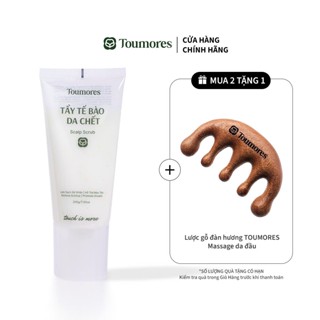 Tẩy tế bào chết da đầu Toumores đánh bay gàu, sạch dầu thừa trên tóc, detox da đầu