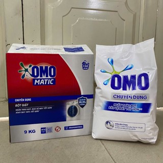 Thùng 9KG Bột Giặt OMO Matic Chuyên Dụng 9kg (2 Túi 4kg5)