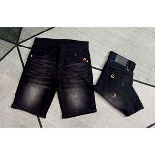 Quần short jean nam vải denim rách gối phối loang siêu đẹp trẻ trung mẫu mới cao cấp PVT FASHION