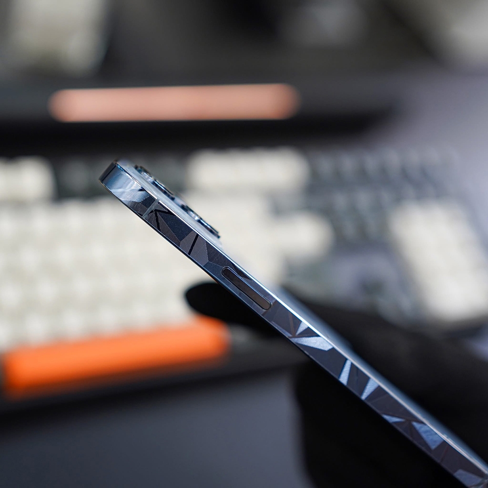 Dán Viền PPF 4D vân kim cương Iphone 17 pro max air 16 pro max 15 pro max 14 pro max 13 promax 12 pr