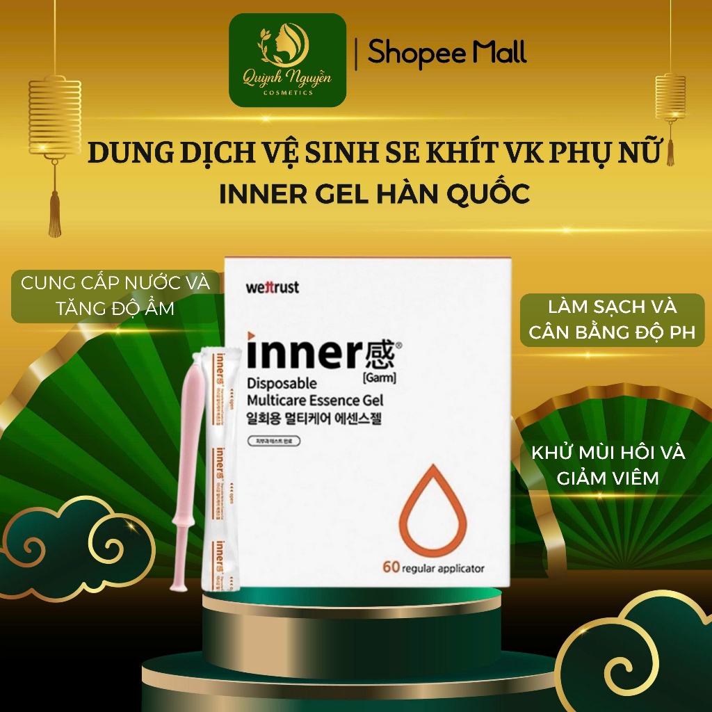 Gel Inner phụ khoa Garm Wettrust dung dịch vệ sinh phụ nữ đũa thần thế hệ mới Hàn Quốc