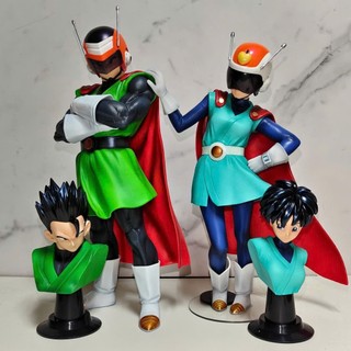 Mô hình Gohan và Videl Saiyaman cao 32cm - Magic Studio [Kèm thẻ nhựa + giá đỡ thẻ]