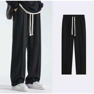 Quần ống suông nam, quần ống rộng nam vải hàn quốc TILAA FASHION QB06