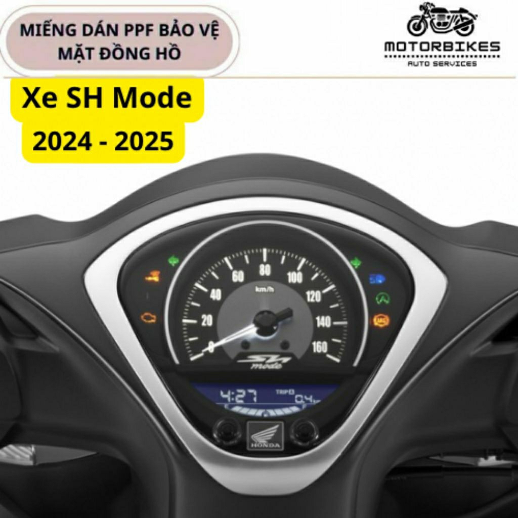 dán xe sh mode 2025 .Miếng dán ppf mặt đồng hồ xe Sh mode 2020 - 2025.chống trầy xước xe