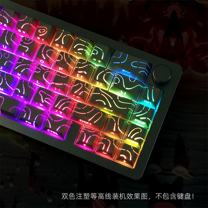 (NEW- SẴN )Keycap Contour - Keycap Topographic Mạch Xuôi - Keycap Xuyên LED | BigBuy360 - bigbuy360.vn