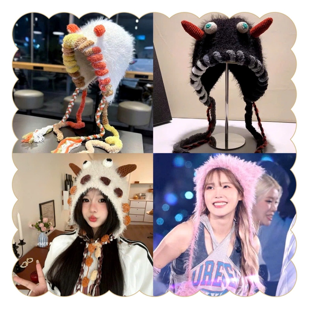 (8 Mẫu) Mũ Lông Ấm Áp Mũ Len Phong Cách Du Lịch Đà Lạt everyphuyen