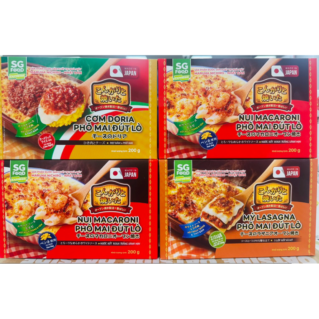 Mỳ Lasagna. Nui Macaroni, Cơm Doria Phô Mai Đút Lò SG Food