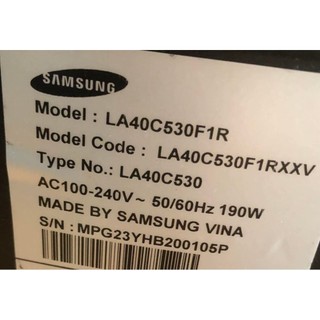Bo mạch Tivi SAMSUNG LA40C530 (40C530), LA40C550 (40C550)