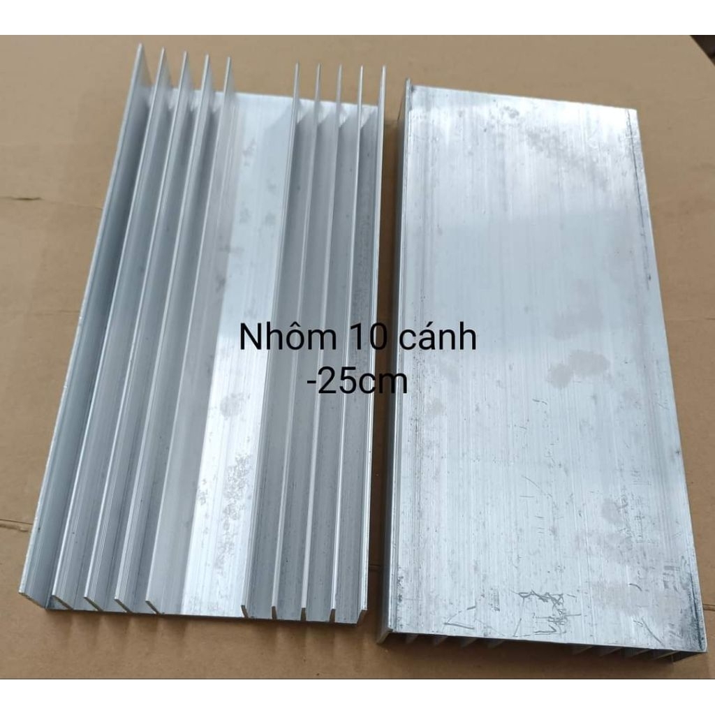 NHÔM  TẢN NHIỆT 10 CÁNH 25CM (25cm×11Cm ×3Cm)