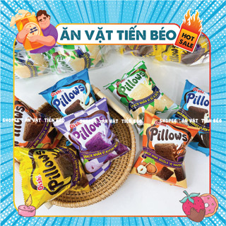 [BỊCH 10 GÓI] Snack Pillows Oishi Nhân Sữa Dừa - Socola - Kem Vani (Gói 14G)
