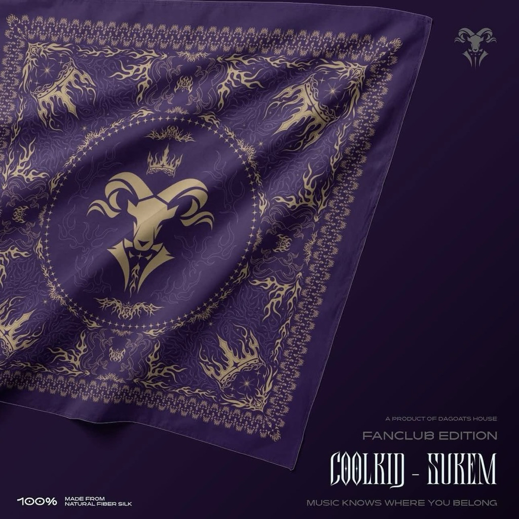 Khăn Bandana COOLKID SUKEM by DG House Chính hãng DGH- fanclub edition-có sẵn