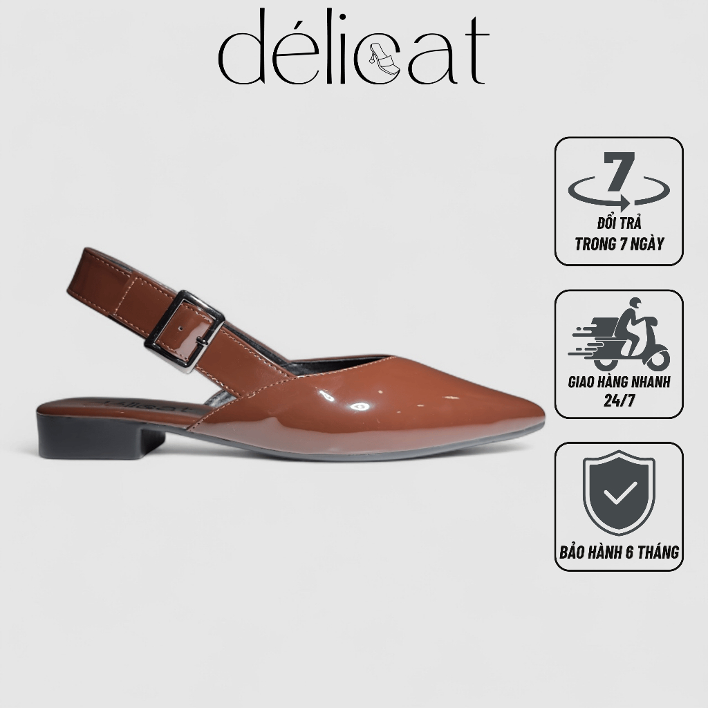 Giày nữ sục bệt đế TPR chống trơn trượt êm mềm dẻo cá tính xinh xắn Délicat D227