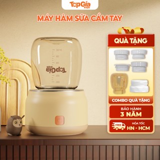 Máy hâm sữa mini cầm tay cao cấp M3-04 TopGiaKids kèm 4 cổ nối tiện lợi phù hợp với nhiều loại bình