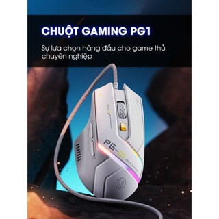 Chuột gaming có dây TEKKIN INPHIC PG1 12800 DPI 1000hz led RGB 6 nút bấm có app công thái học chuyên game