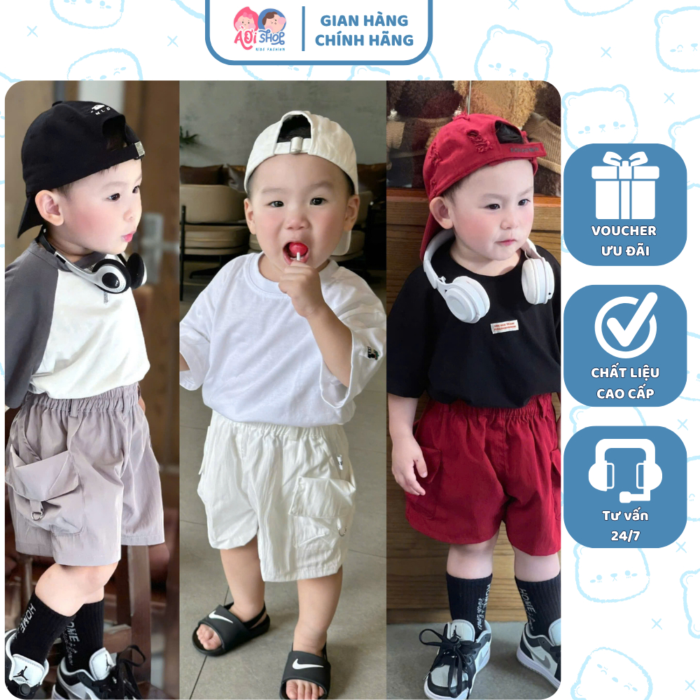 [À ƠI SHOP] V02- set 3 quần trắng đỏ ghi nhà h2 - a107.64