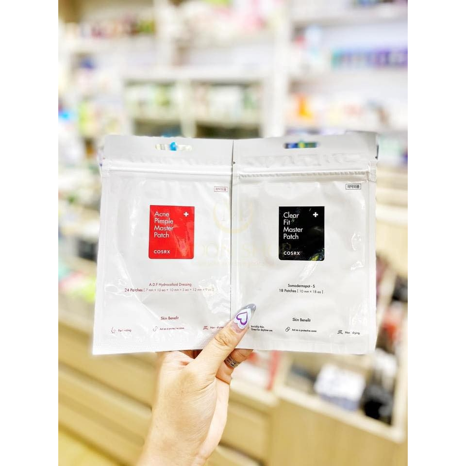 Miếng Dán Mụn Cosrx Master Patch đỏ, đen Gom Cồi Mụn, Bảo Vệ Đốm Mụn 18 Miếng, 24 miếng