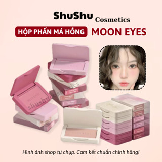 [TRỢ GIÁ] Phấn má hồng Moon Eyes  dạng bột mịn tạo khối trang điểm tự nhiên lâu trôi SHUSHU COSMETICS
