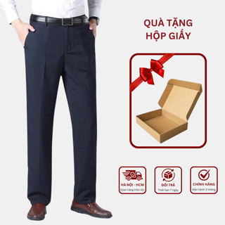 Quần Âu Nam Trung Niên STY, Quần Áu Tặng Bố, Tặng Ông Vải Dày Dặn Phong Cách Công Sở, Có Bigsize