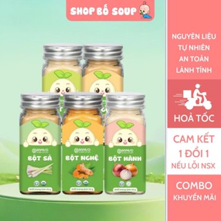 Bột Gia Vị Ăn Dặm Cho Bé Anpaso - Gia vị nấu ăn bột hành, bột tỏi, bột sả, bột gừng, bột nghệ an toàn cho bé
