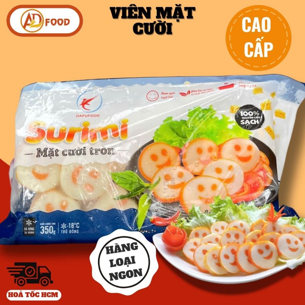 THẢ LẨU SURIMI MẶT CƯỜI GÓI 32 MIẾNG